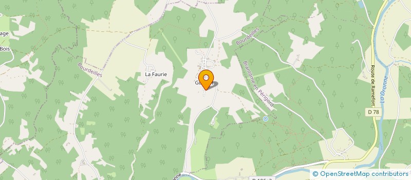 localisation de l'entreprise LA RECRE GOURMANDE à BRANTOME EN PERIGORD