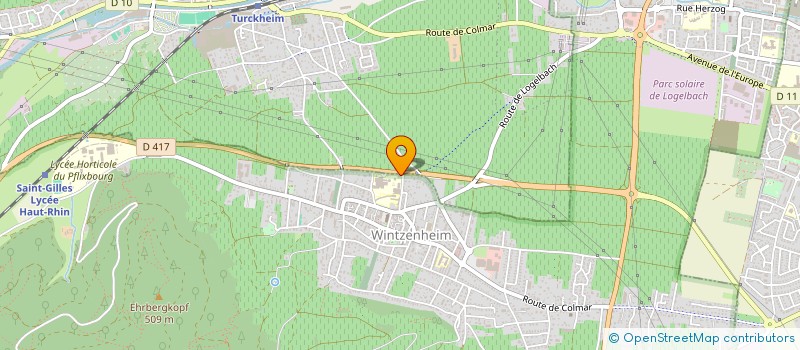 localisation de l'entreprise LA RECREATION à WINTZENHEIM