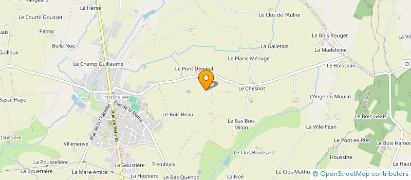 localisation de l'entreprise LA RECREE  IRODOUER