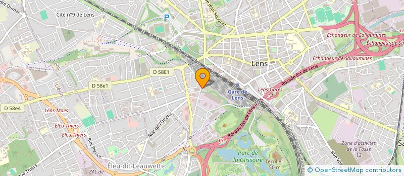 localisation de l'entreprise LA RECTIFICATION LENSOISE  LENS