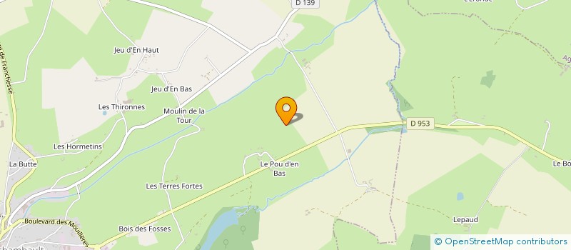 localisation de l'entreprise LA RECUEILLERE  BOURBON L'ARCHAMBAULT