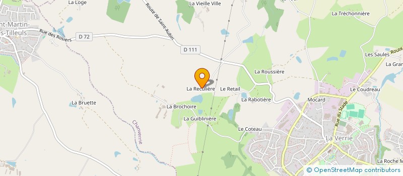 localisation de l'entreprise LA RECULIERE  CHANVERRIE