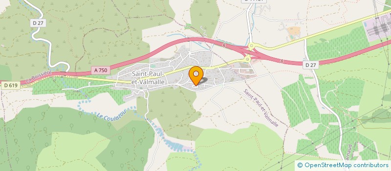 localisation de l'entreprise LA RECYCLERIE  SAINT-PAUL-ET-VALMALLE