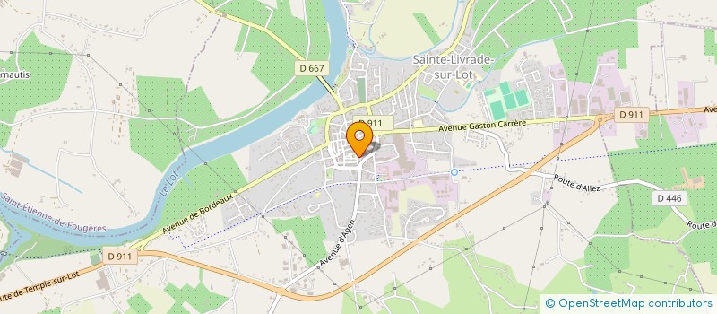 localisation de l'entreprise LA RECYCLERIE D'ELA  SAINTE-LIVRADE-SUR-LOT