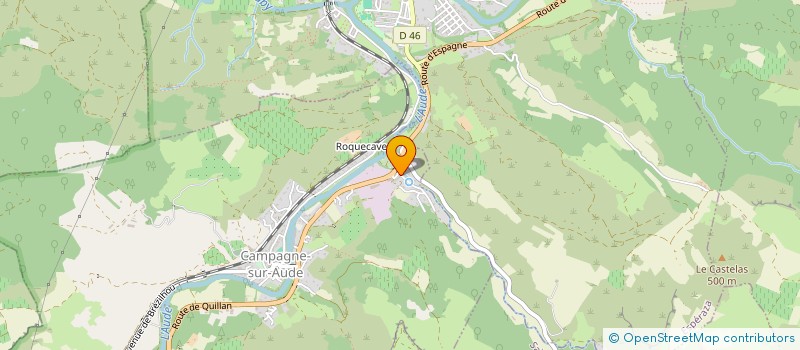 localisation de l'entreprise LA RECYCLERIE DE CAMPAGNE  CAMPAGNE-SUR-AUDE