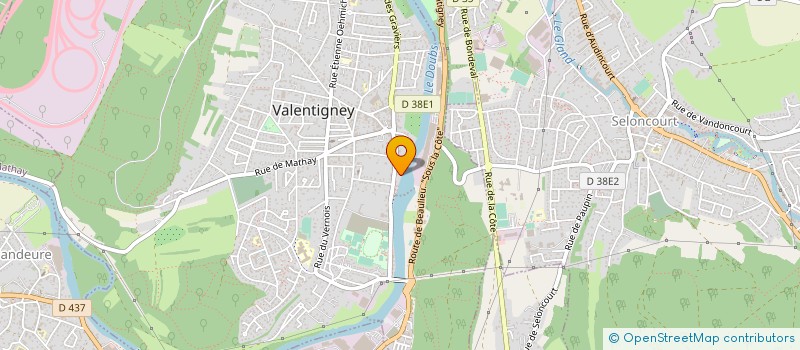 localisation de l'entreprise LA RECYCLERIE DES FORGES  VALENTIGNEY