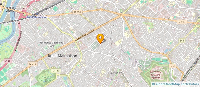 localisation de l'entreprise LA REDOUTABLE à RUEIL-MALMAISON