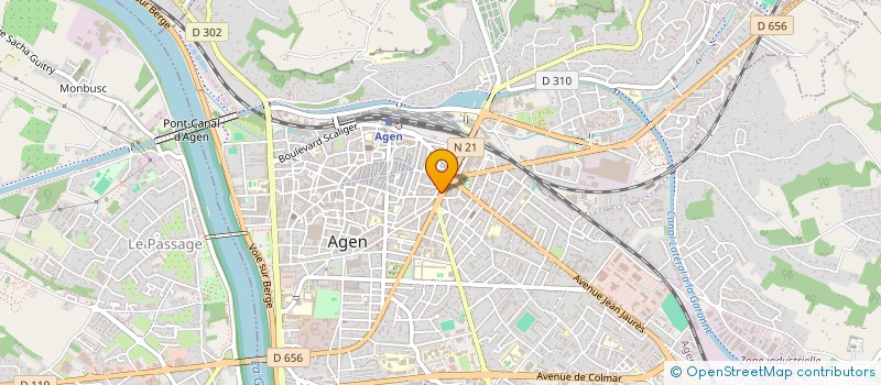 localisation de l'entreprise LA REFERENCE à AGEN