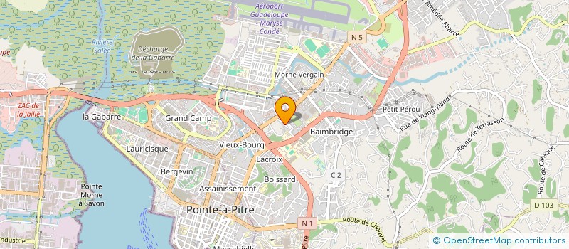 localisation de l'entreprise LA REFERENCE RENOV  LES ABYMES