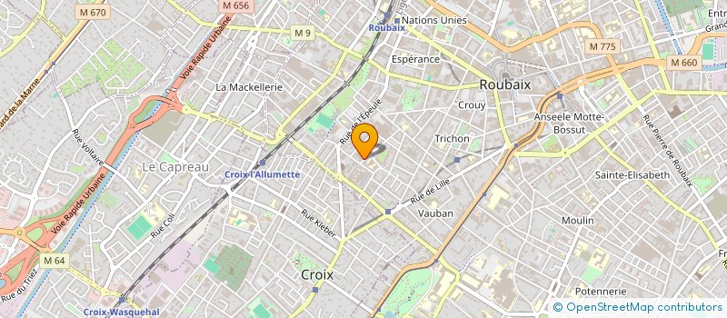 localisation de l'entreprise LA REFERENCE VTC  ROUBAIX