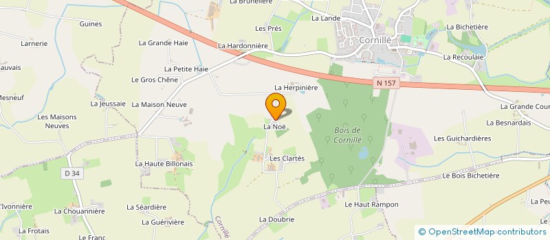 localisation de l'entreprise LA REGAL'ETTE à CORNILLE