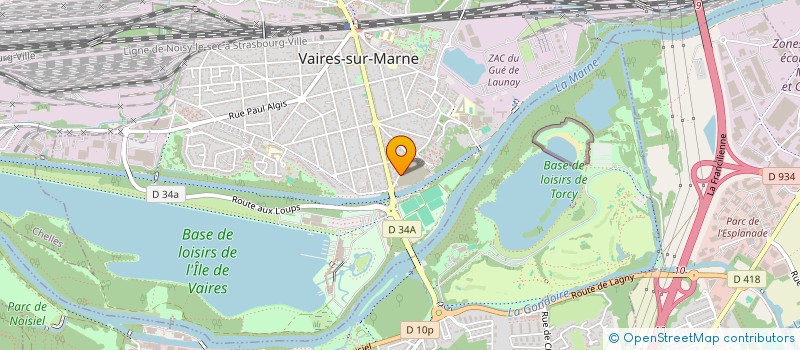 localisation de l'entreprise LA REGALADE  VAIRES-SUR-MARNE