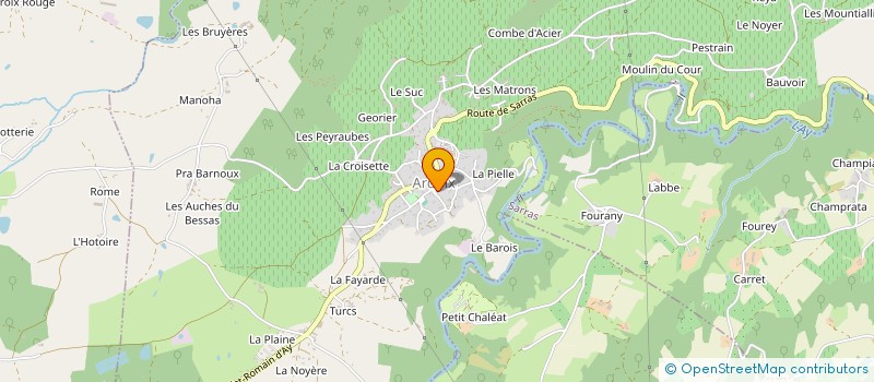 localisation de l'entreprise LA REGALADE DES P'TITES BOUCHES à ARDOIX