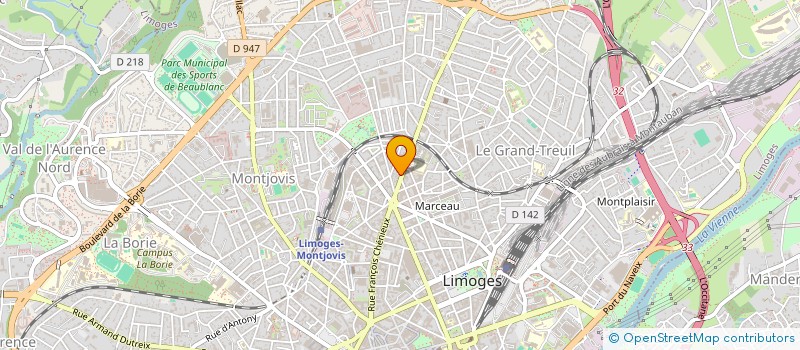 localisation de l'entreprise LA REGALE à LIMOGES