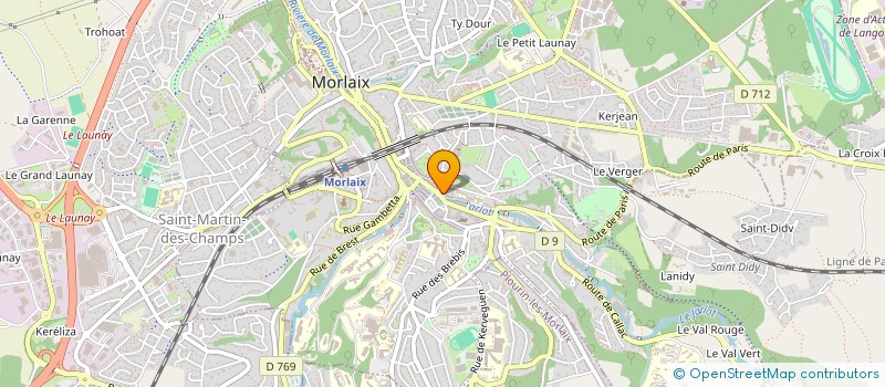 localisation de l'entreprise LA REGALE CIE  MORLAIX