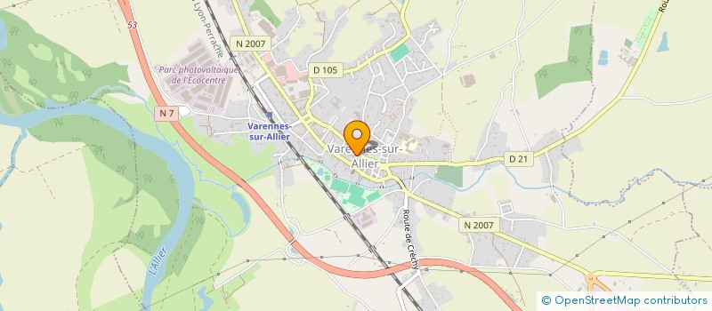 localisation de l'entreprise LA REGALETTE à VARENNES-SUR-ALLIER