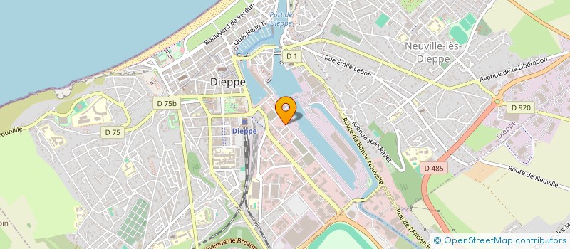 localisation de l'entreprise LA REGATE à DIEPPE