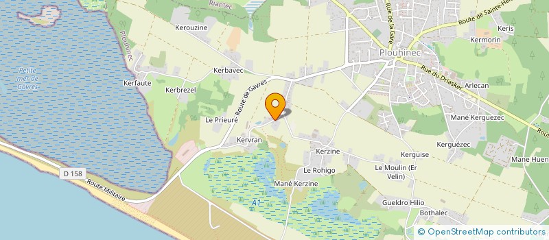 localisation de l'entreprise LA REGENERATIVE  PLOUHINEC