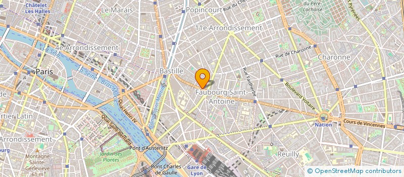 localisation de l'entreprise LA REGIE  PARIS 11