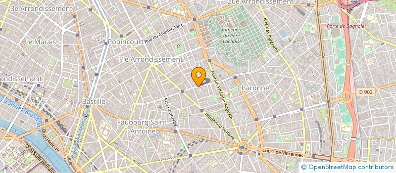 localisation de l'entreprise LA REGIE à PARIS