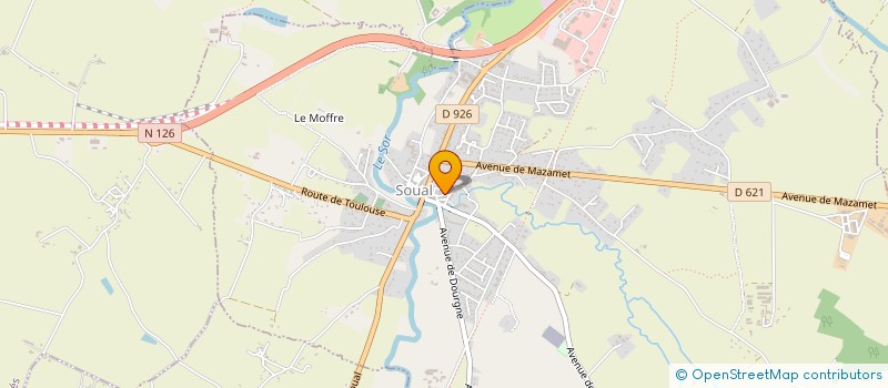 localisation de l'entreprise LA REGIE DES POSSIBLES  SOUAL