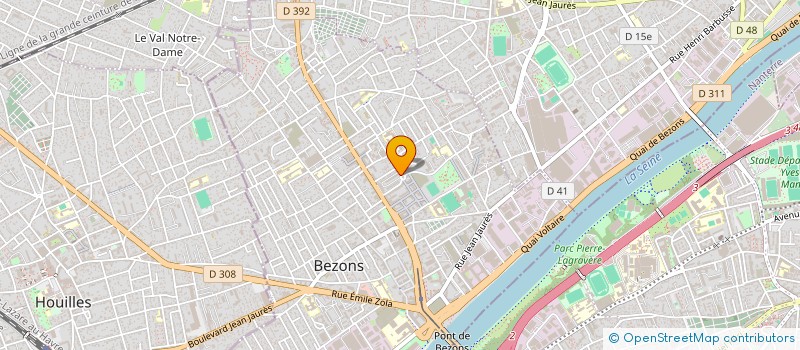 localisation de l'entreprise LA REGIE DES QUARTIERS DE BEZONS à BEZONS