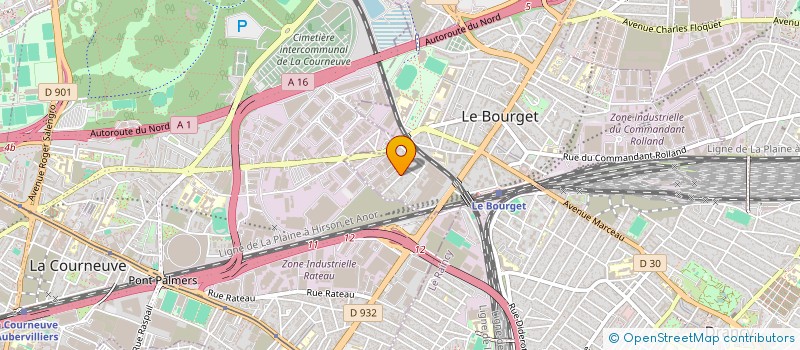localisation de l'entreprise LA REGIE DU PARTICULIER à LE BOURGET