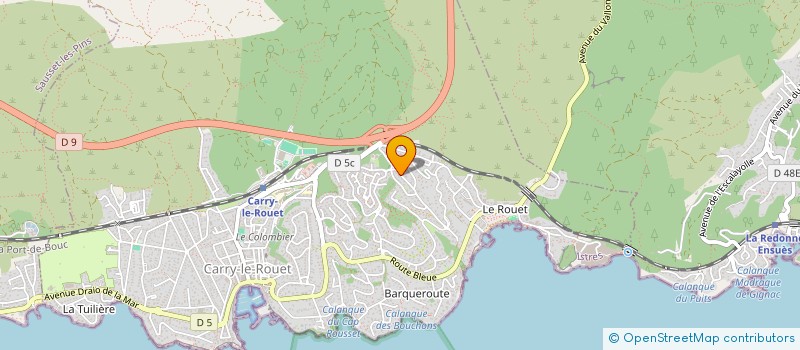 localisation de l'entreprise LA REGIE SARL  CARRY-LE-ROUET