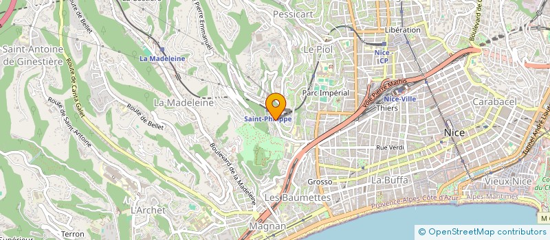 localisation de l'entreprise LA REGINA à NICE