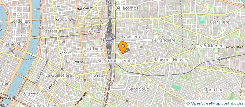 localisation de l'entreprise LA REGION CENTRALE  LYON 3EME