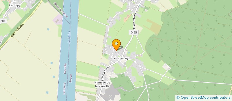 localisation de l'entreprise LA REGISSIERE  VATTEVILLE-LA-RUE