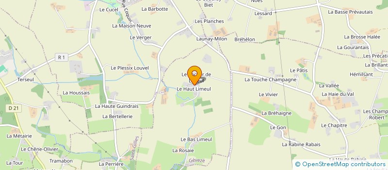 localisation de l'entreprise LA REIMS'RIE  GEVEZE