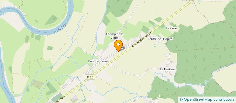 localisation de l'entreprise LA REINE BLANCHE  AUXONNE