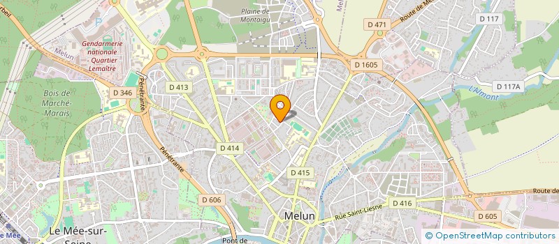 localisation de l'entreprise LA REINE BLANCHE AMBULANCES à MELUN