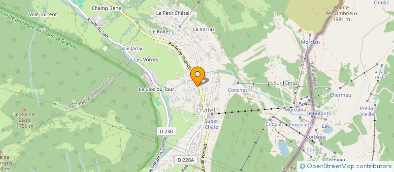 localisation de l'entreprise LA REINE DES PRES  CHATEL