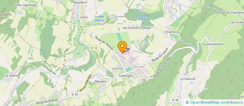 localisation de l'entreprise LA REINE DES PRES  ORCIER