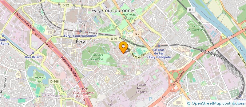 localisation de l'entreprise LA REINE DU BLE à EVRY-COURCOURONNES