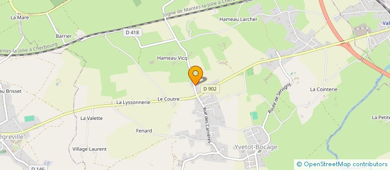 localisation de l'entreprise LA REINE DU LE VICQ à YVETOT-BOCAGE