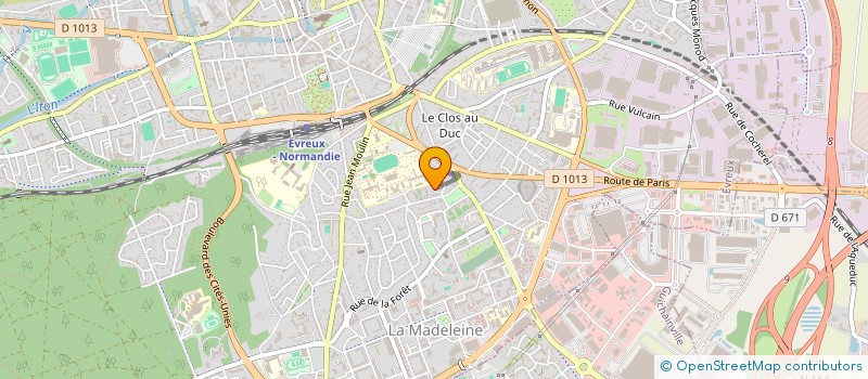 localisation de l'entreprise LA REINE DU PAIN à EVREUX