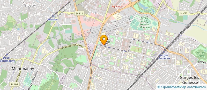 localisation de l'entreprise LA REINE ESTHER  SARCELLES