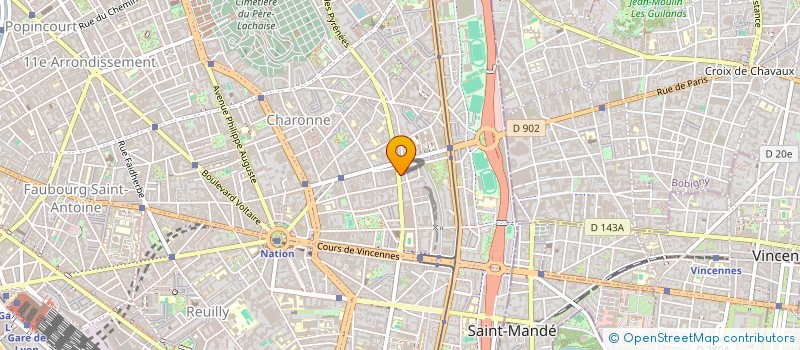 localisation de l'entreprise LA REINE LUNAIRE  PARIS