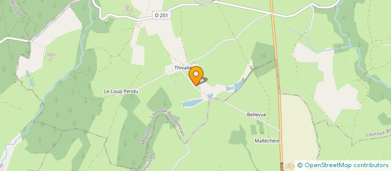 localisation de l'entreprise LA REINE MAB  LOUROUX-BOURBONNAIS