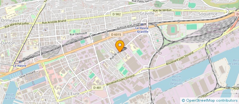 localisation de l'entreprise LA REINE PIZZA 76  LE HAVRE