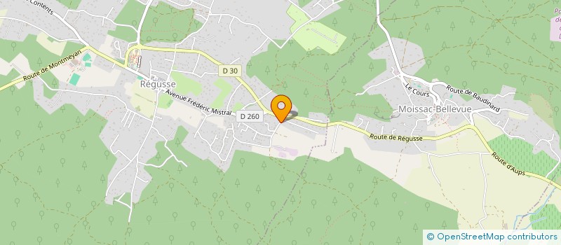 localisation de l'entreprise LA REINETTE BLEUE à REGUSSE