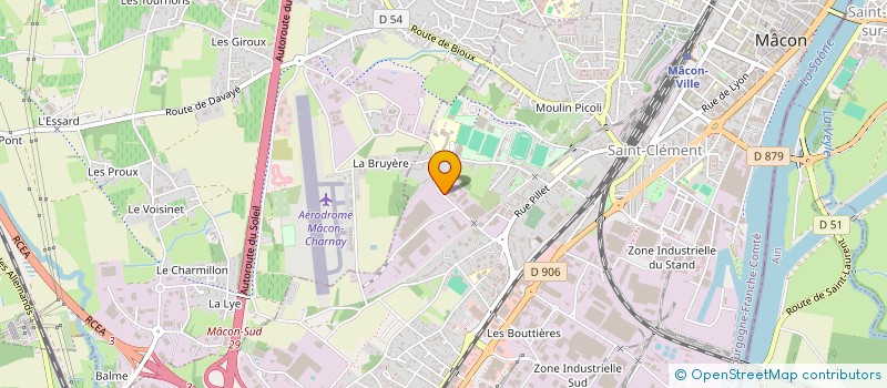 localisation de l'entreprise LA RELANCE à MACON