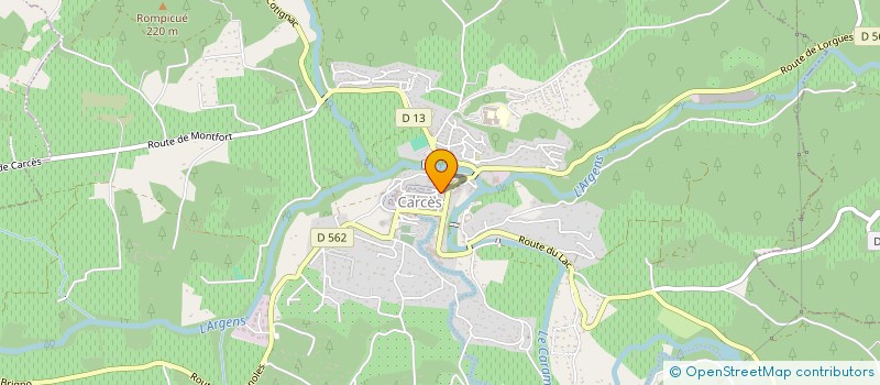 localisation de l'entreprise LA RELECTURE  CARCES