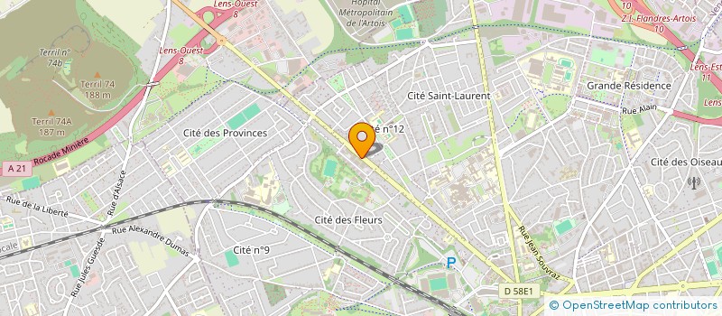 localisation de l'entreprise LA RELEVE  LENS