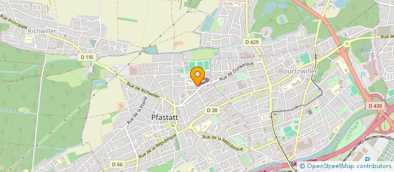 localisation de l'entreprise LA RELEVE  PFASTATT