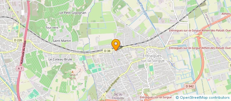 localisation de l'entreprise LA RELEVE D'UN PASSIONNE  ENTRAIGUES-SUR-LA-SORGUE