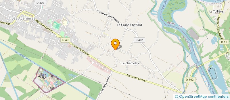 localisation de l'entreprise LA RELIANCE, SE RESSOURCER, TRAVAILLER, SE RENCONTRER HORS DE L'ELECTROSMOG ET PARTAGER DU LIEN SOCIAL à LES AVENIERES VEYRINS-THUELLIN